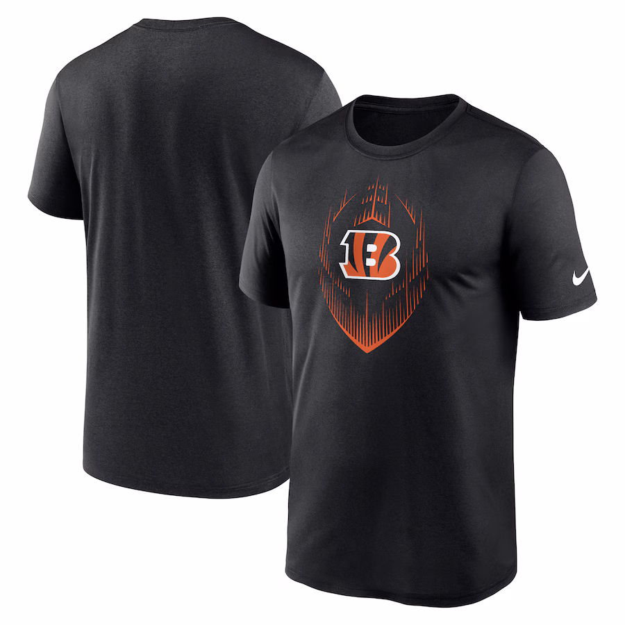 Men's Cincinnati Bengals Nike Black Primetime Legend Icon Performance T-Shirt - Jersey
