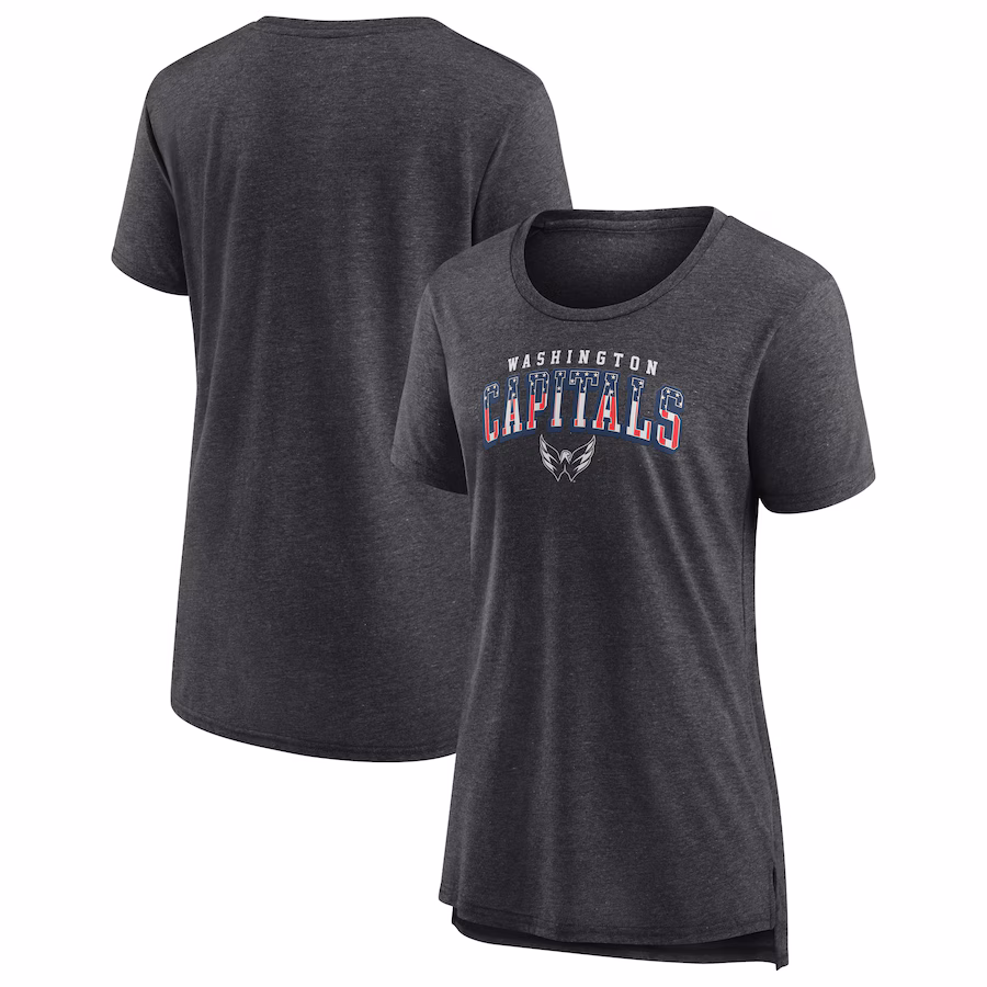 Women's Washington Capitals Gray Proud Tri-Blend T-Shirt - Jersey