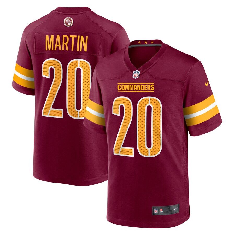 Men's Washington Commanders Jartavius Martin Nike Burgundy Team Game Jersey - Jersey
