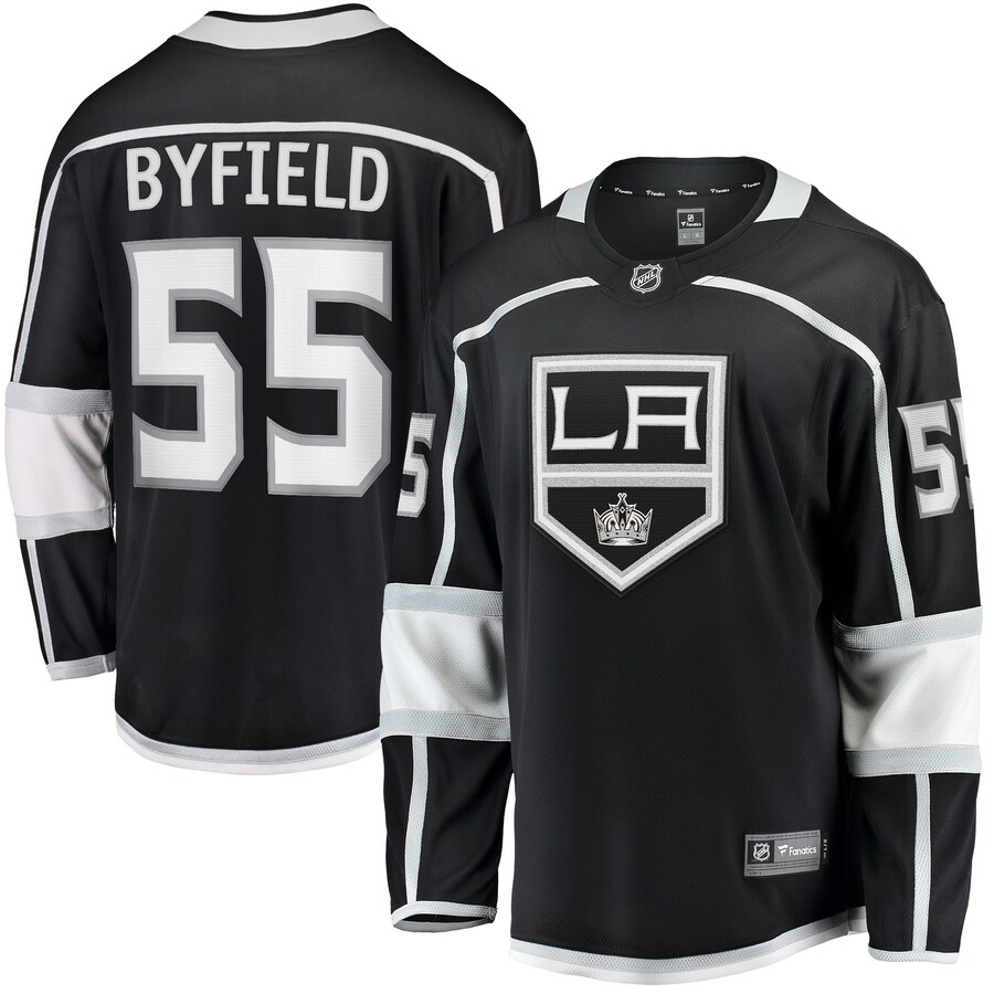 Men's Los Angeles Kings Quinton Byfield Fanatics Branded Black Home Team Breakaway Player Jersey - Jersey
