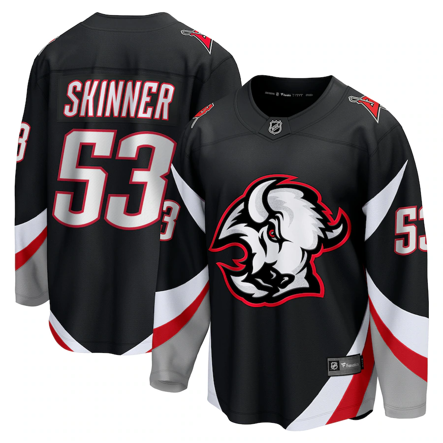 Men's Buffalo Sabres Jeff Skinner Fanatics Black Alternate Premier Breakaway Player Jersey - Jersey