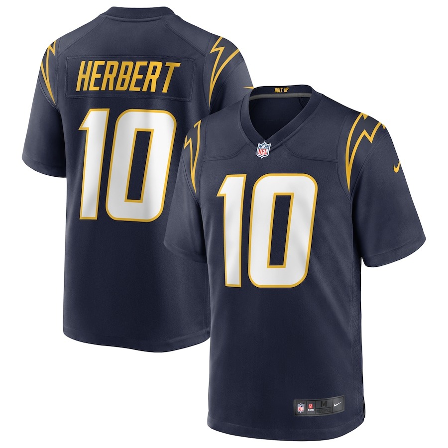 Men's Los Angeles Chargers Justin Herbert Nike Navy Alternate Game Jersey - Jersey