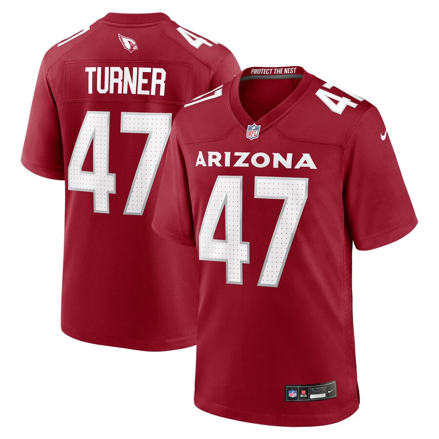 Men's Arizona Cardinals Ezekiel Turner Nike  Cardinal Team Game Jersey - Jersey