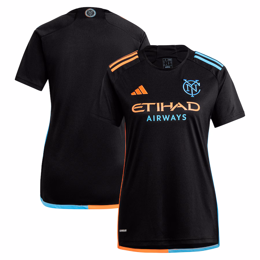 Women's New York City FC  adidas Black 2024 24/7 Kit Replica Jersey - Jersey