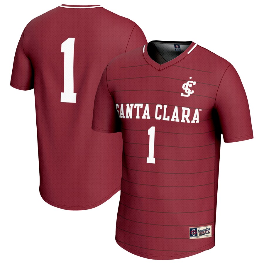 Youth GameDay Greats #1 Maroon Santa Clara Broncos Lightweight Soccer Fashion Jersey - Jersey