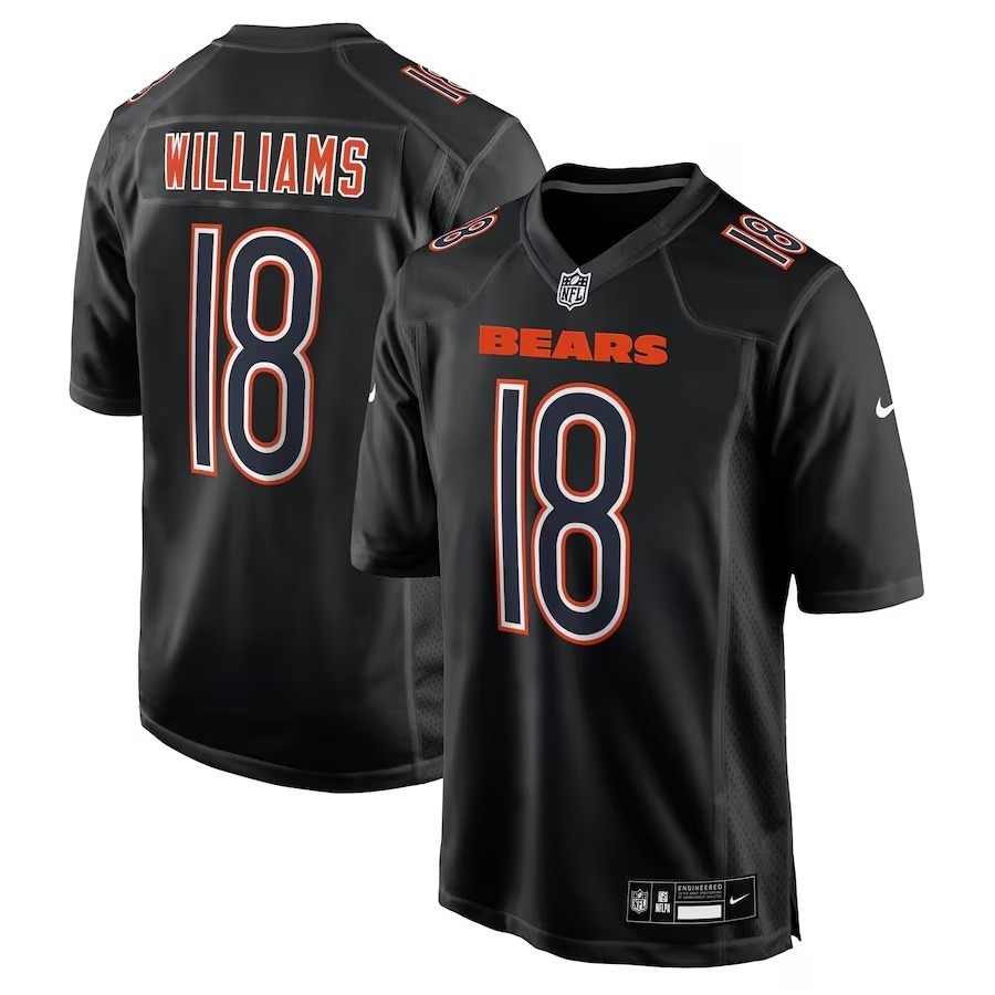 Men's Chicago Bears Caleb Williams Nike Carbon Black Fashion Jersey - Jersey