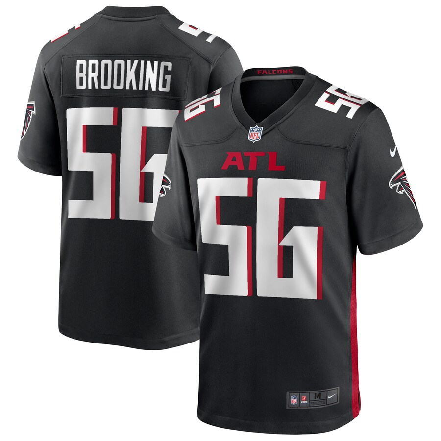 Men's Atlanta Falcons Keith Brooking Nike Black Game Retired Player Jersey - Jersey