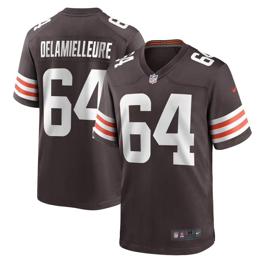 Men's Cleveland Browns Joe DeLamielleure Nike Brown Game Retired Player Jersey - Jersey