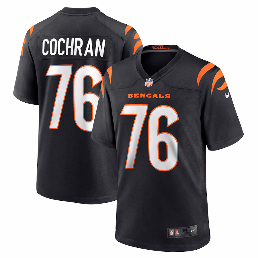 Men's Cincinnati Bengals Devin Cochran Nike Black Game Player Jersey - Jersey
