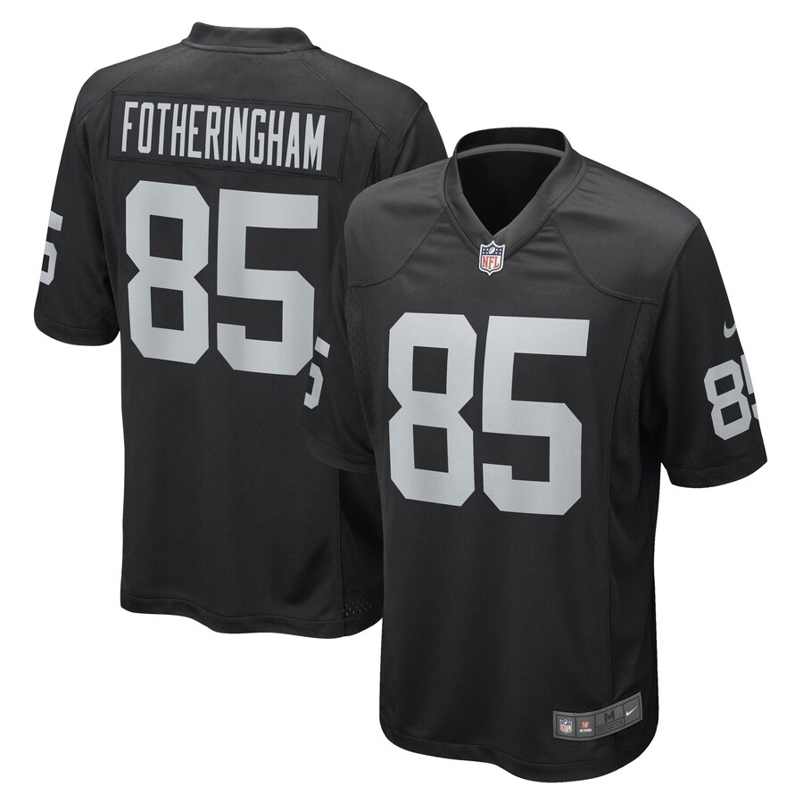 Men's Las Vegas Raiders Cole Fotheringham Nike Black Game Player Jersey - Jersey