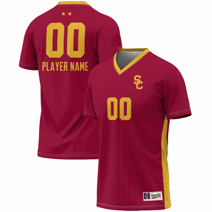 USC Trojans GameDay Greats Unisex Pick-A-Player NIL Lightweight Soccer Jersey - Crimson - Jersey