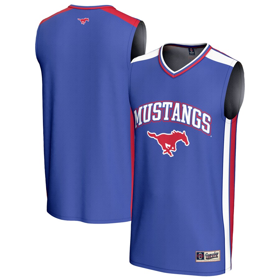 Youth GameDay Greats Royal SMU Mustangs Basketball Jersey - Jersey