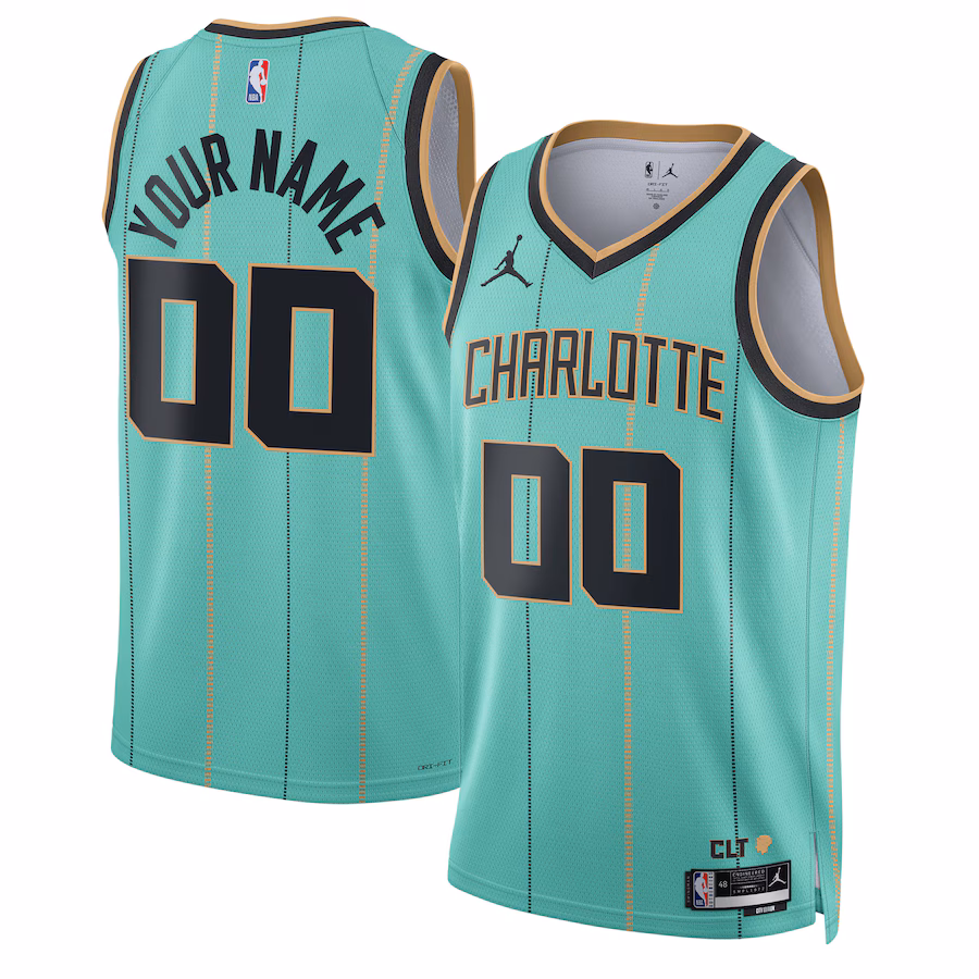 Unisex Charlotte Hornets Jordan Brand Mint 2024/25 Custom Swingman Jersey - City Edition - Jersey