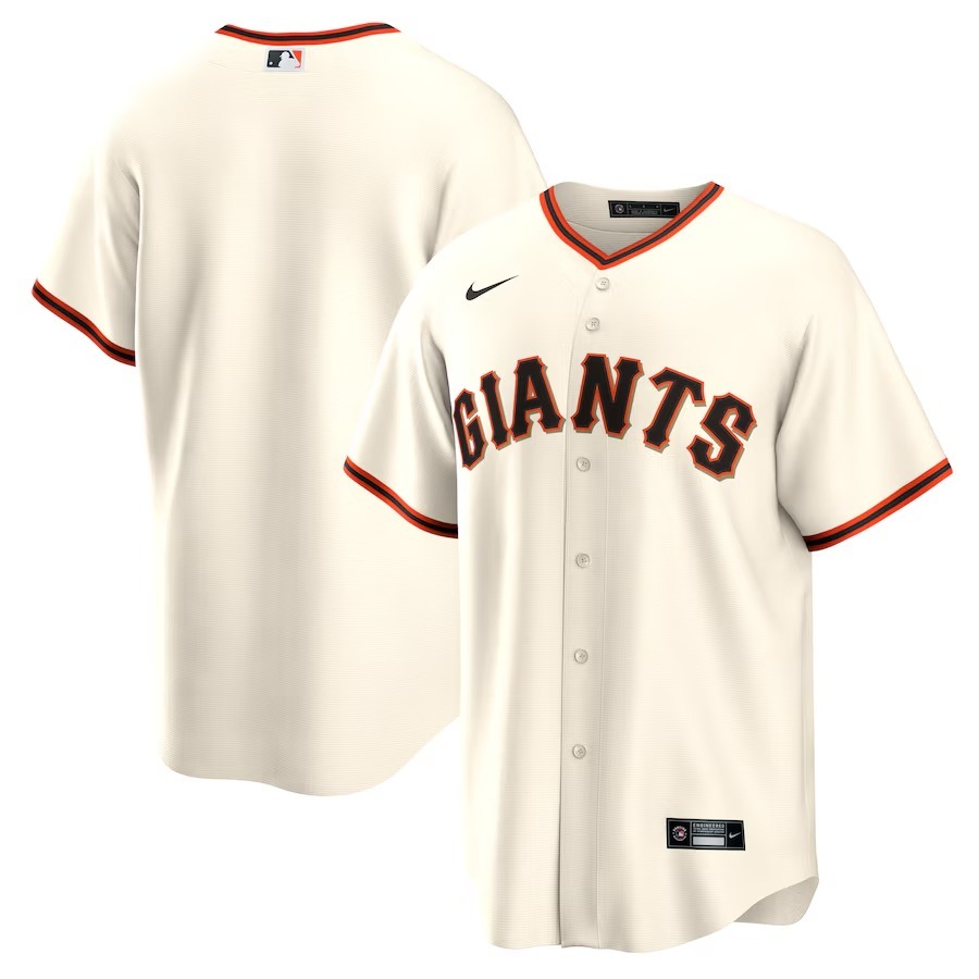 Men's San Francisco Giants Nike Cream Home Replica Team Jersey - Jersey