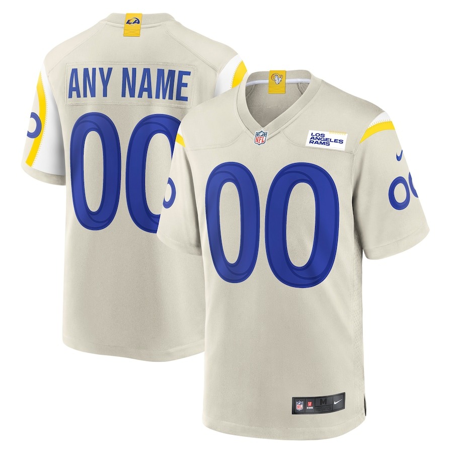 Men's Nike Los Angeles Rams Bone Custom Game Jersey - Jersey