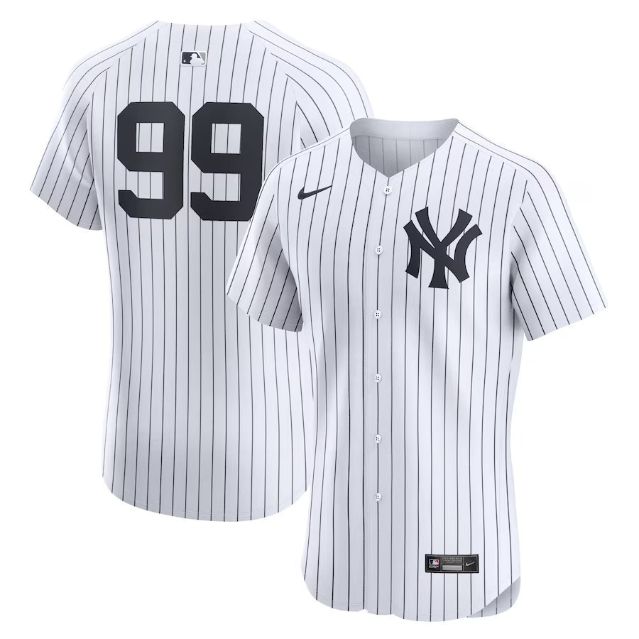 Men's New York Yankees Aaron Judge Nike White Home Elite Player Jersey - Jersey