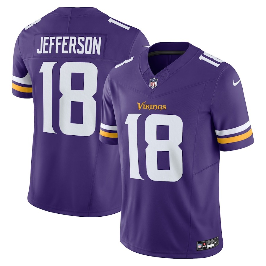 Men's Minnesota Vikings Justin Jefferson Nike Purple Vapor F.U.S.E. Limited Jersey - Jersey