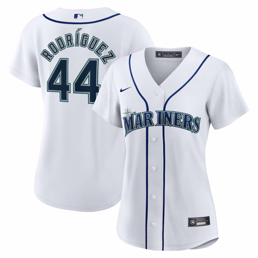 Women's Seattle Mariners Julio Rodríguez Nike White Home Replica Jersey - Jersey
