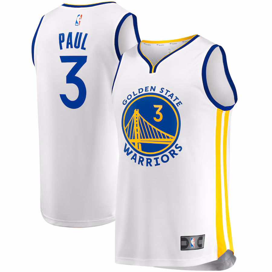Youth Golden State Warriors Chris Paul Fanatics White Fast Break Player Jersey - Association Edition - Jersey