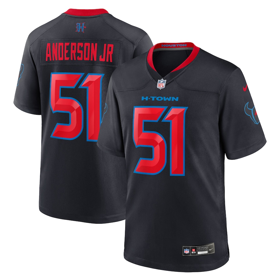 Men's Houston Texans Will Anderson Jr. Nike Navy Alternate Game Jersey - Jersey
