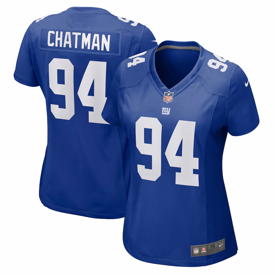 Women's New York Giants Elijah Chatman Nike Royal Game Jersey - Jersey