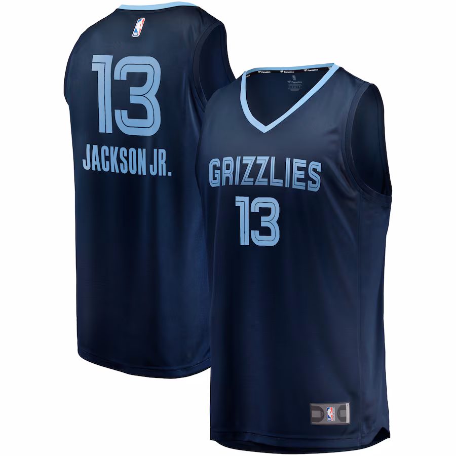 Men's Memphis Grizzlies Jaren Jackson Jr. Fanatics Navy Fast Break Player Jersey - Icon Edition - Jersey