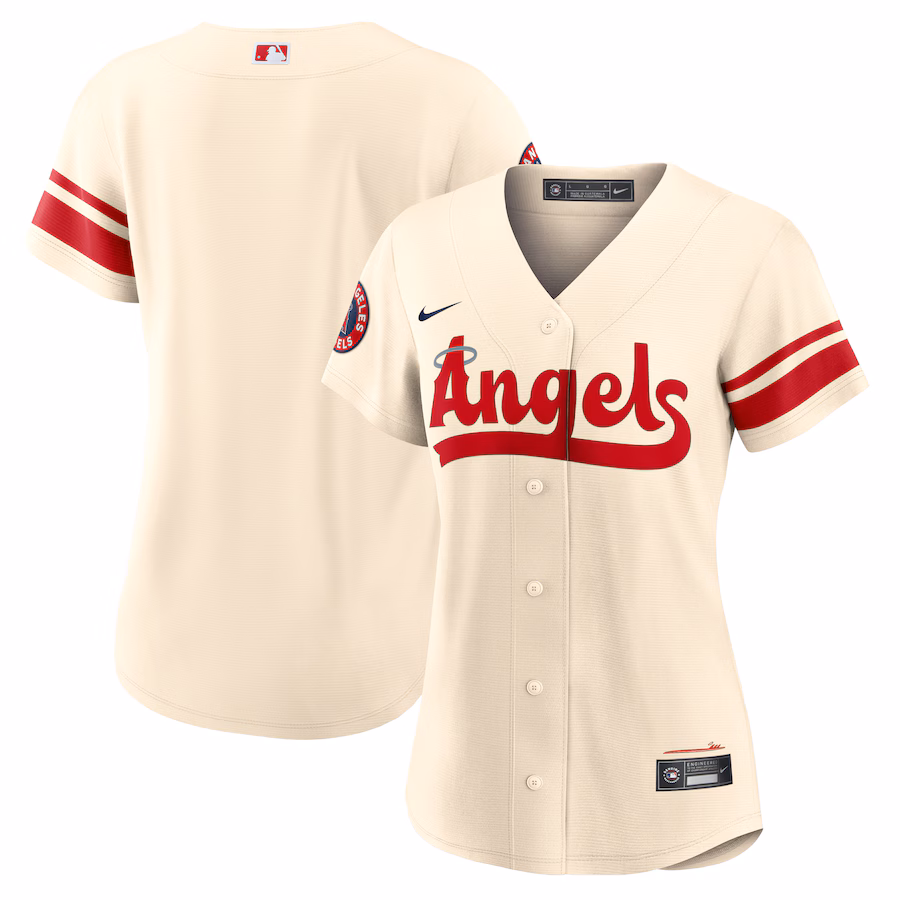 Women's Los Angeles Angels Nike Cream City Connect Replica Team Jersey - Jersey
