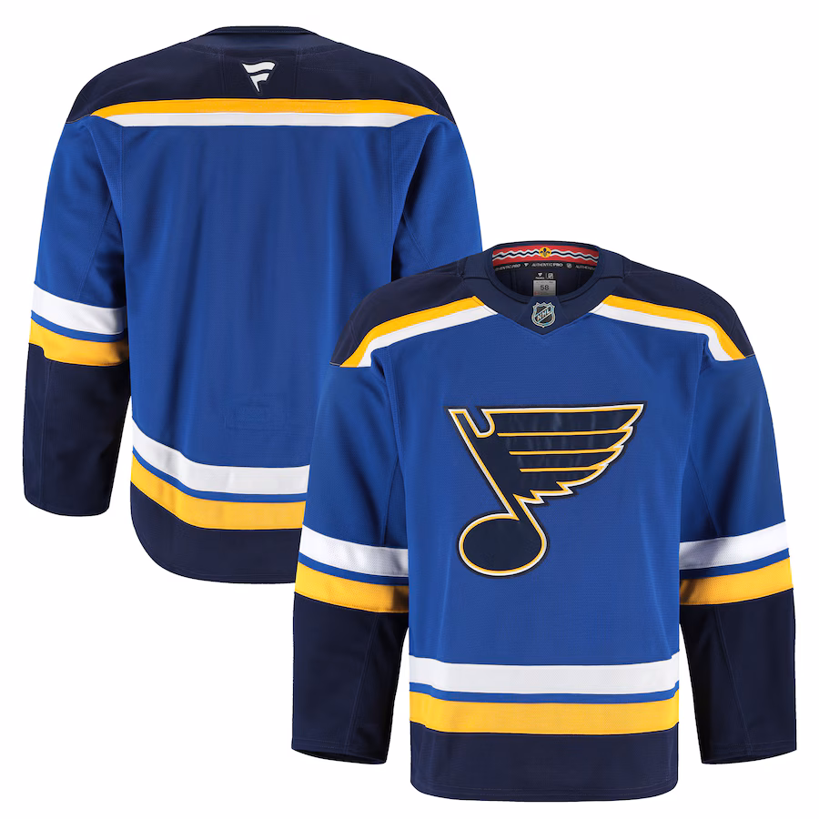 Men's St. Louis Blues Fanatics Blue Home Authentic Pro Jersey - Jersey