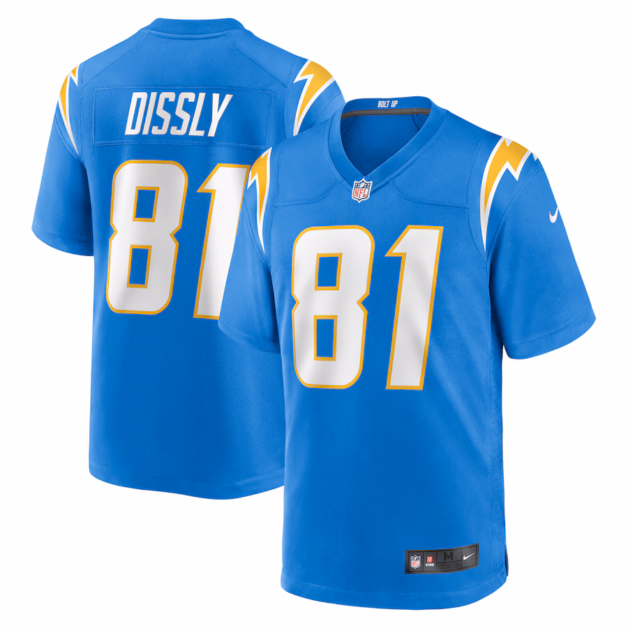 Men's Los Angeles Chargers Will Dissly Nike  Powder Blue  Game Jersey - Jersey