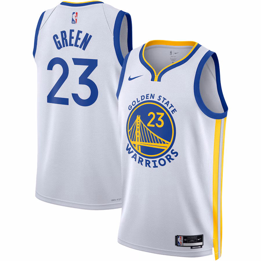 Unisex Golden State Warriors Draymond Green Nike White Swingman Jersey - Association Edition - Jersey