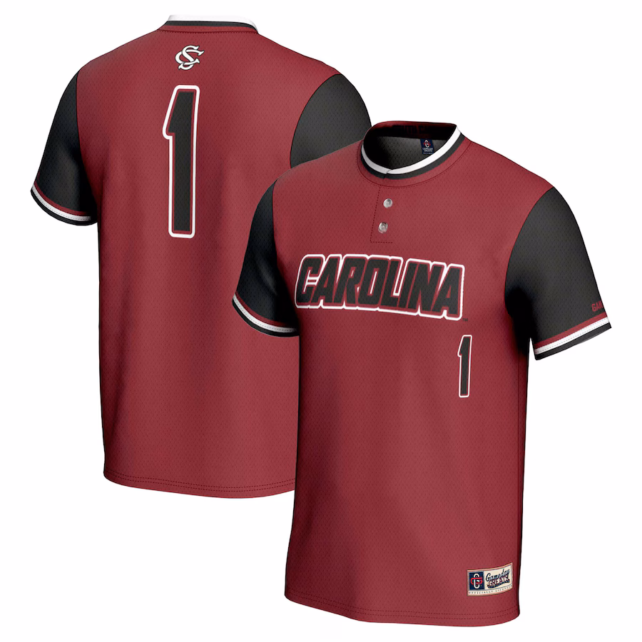 Youth GameDay Greats #1 Garnet South Carolina Gamecocks Lightweight Softball Jersey - Jersey