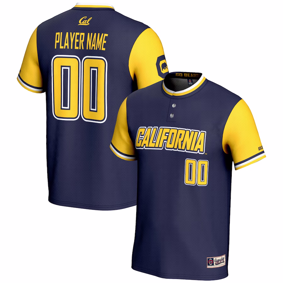 Cal Bears GameDay Greats NIL Pick-A-Player Lightweight Softball Jersey - Navy - Jersey