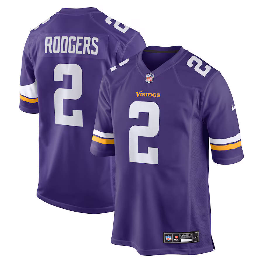 Men's Minnesota Vikings Isaiah Rodgers Nike Purple Team Game Jersey - Jersey