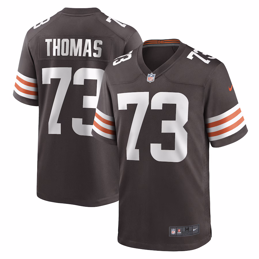 Men's Cleveland Browns Joe Thomas Nike Brown Retired Game Player Jersey - Jersey