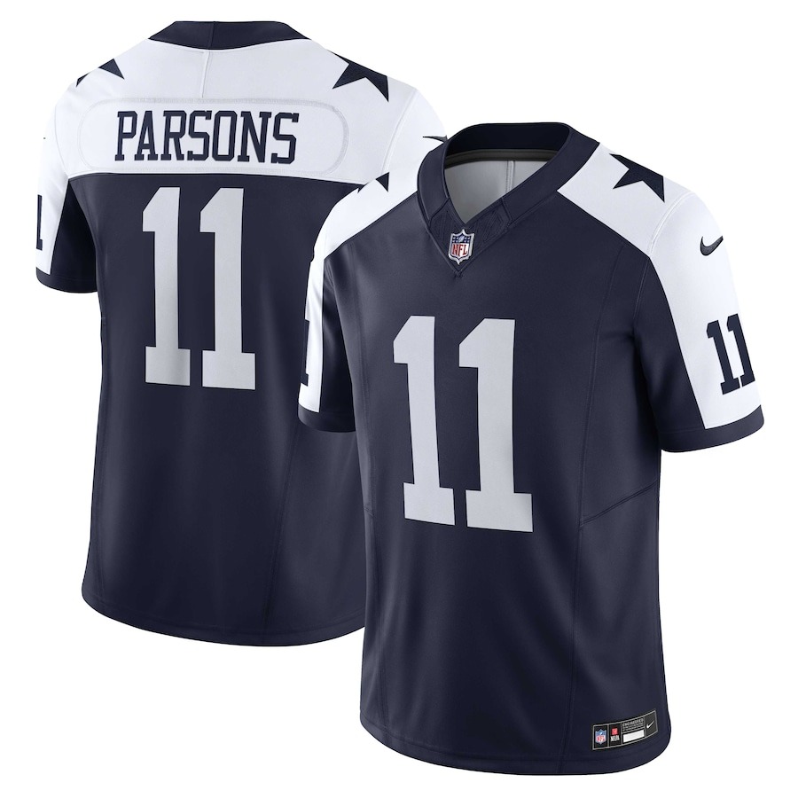 Men's Dallas Cowboys Micah Parsons Nike Navy Vapor F.U.S.E. Limited Jersey - Jersey