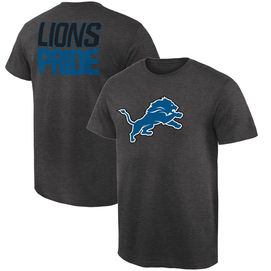 Men's Detroit Lions Heathered Gray Rally Logo T-Shirt - Jersey