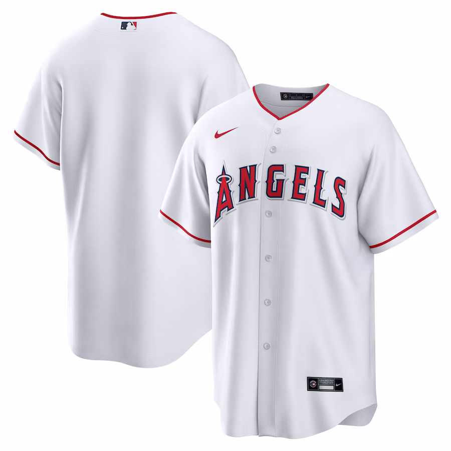 Men's Los Angeles Angels Nike White Home Blank Replica Jersey - Jersey