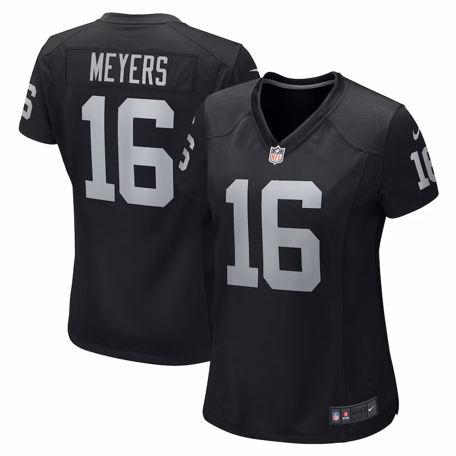 Women's Las Vegas Raiders Jakobi Meyers Nike Black Game Player Jersey - Jersey
