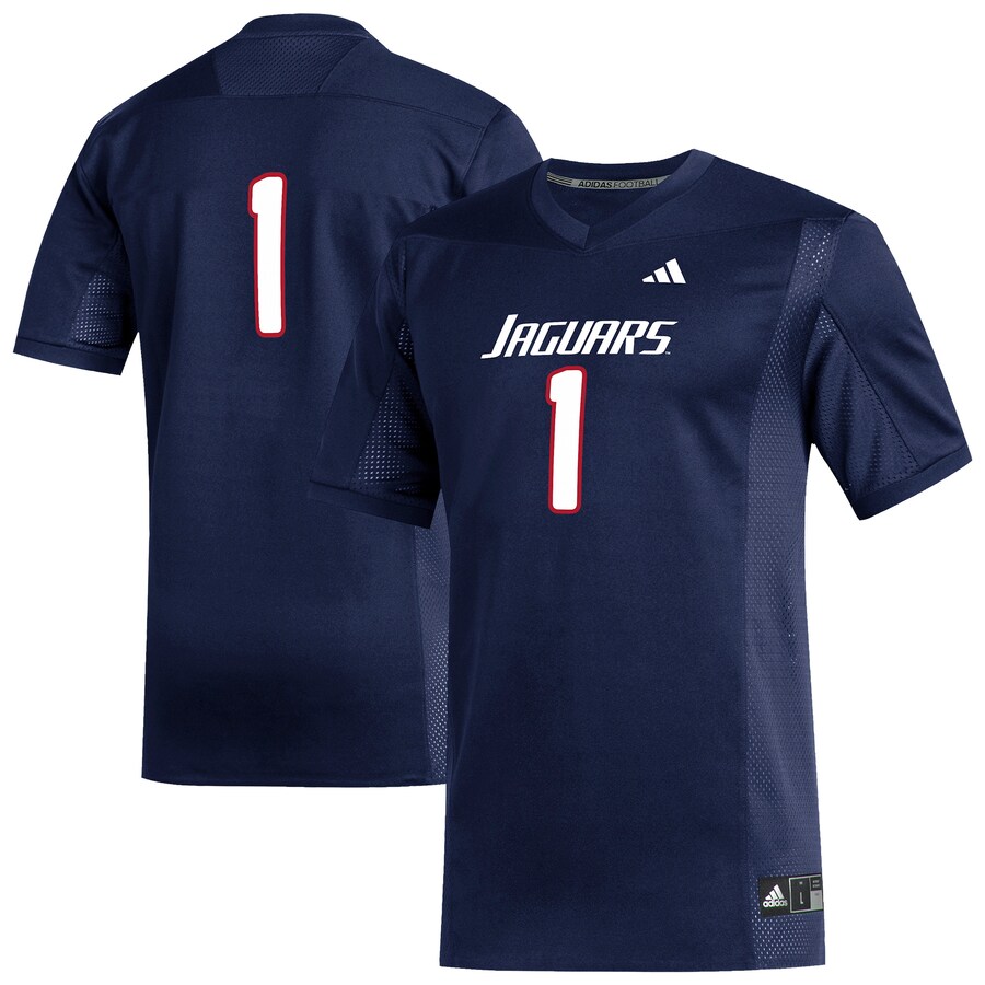 Men's adidas #1 Navy South Alabama Jaguars Replica Football Jersey - Jersey