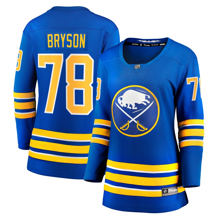Women's Buffalo Sabres Jacob Bryson Fanatics Branded Royal Home Breakaway Player Jersey - Jersey