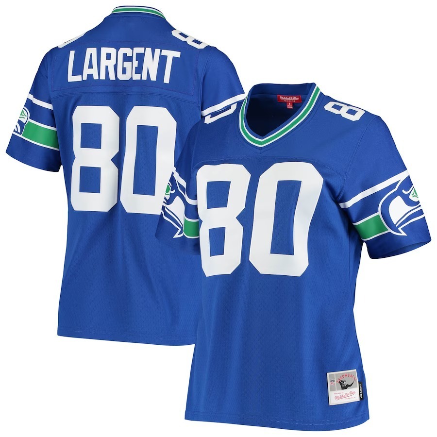 Women's Seattle Seahawks Steve Largent Mitchell & Ness Royal 1985 Legacy Replica Jersey - Jersey