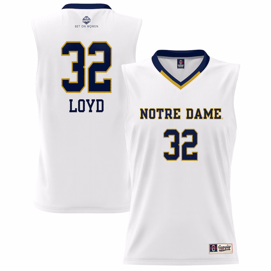 Jewell Loyd Notre Dame Fighting Irish GameDay Greats Youth Lightweight Basketball Alumni Jersey - White - Jersey
