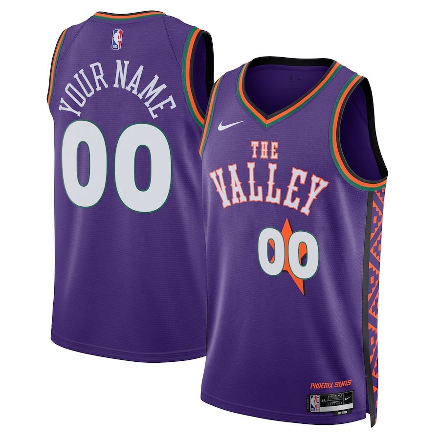 Unisex Phoenix Suns Nike Purple 2024/25 Custom Swingman Jersey - City Edition - Jersey