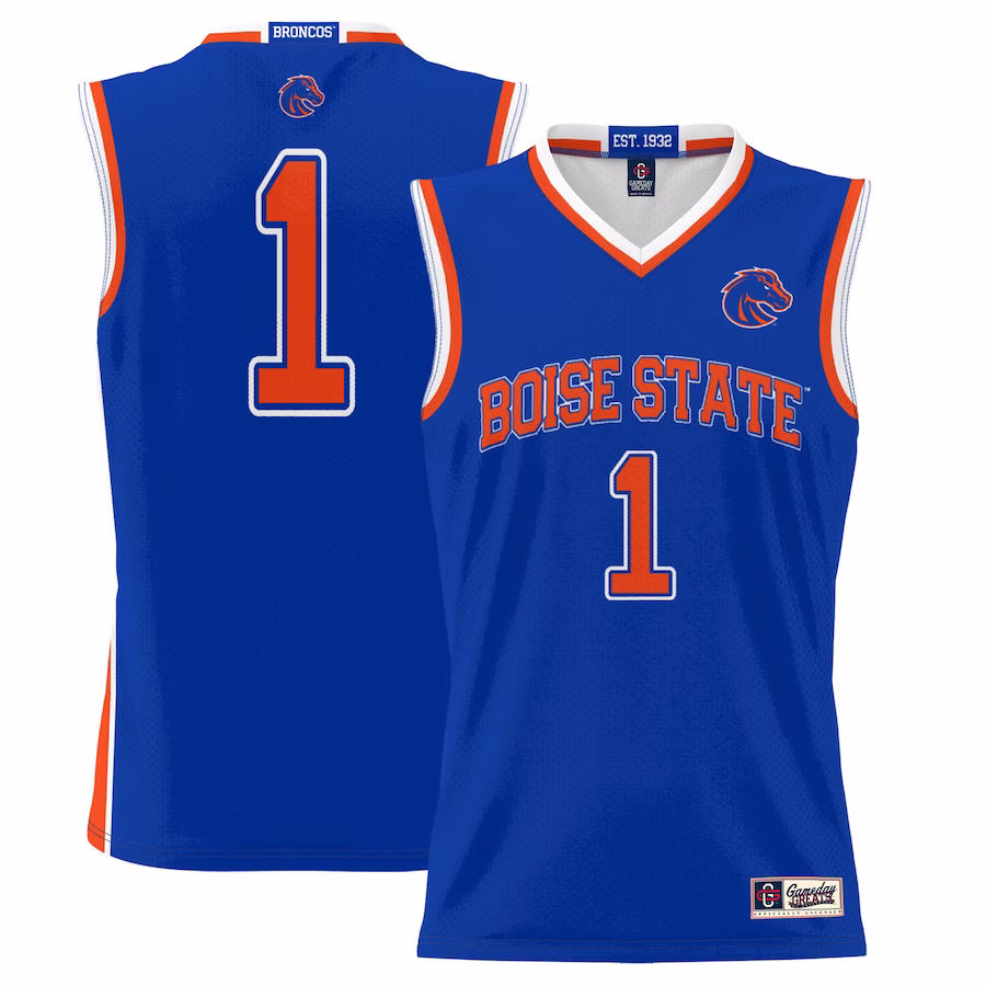 #1  Boise State Broncos GameDay Greats  Lightweight Basketball Jersey - Royal - Jersey
