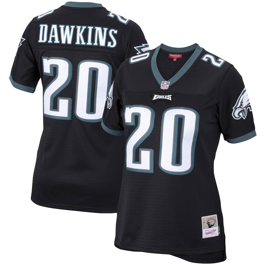 Women's Philadelphia Eagles Brian Dawkins Mitchell & Ness Black Legacy Replica Team Jersey - Jersey