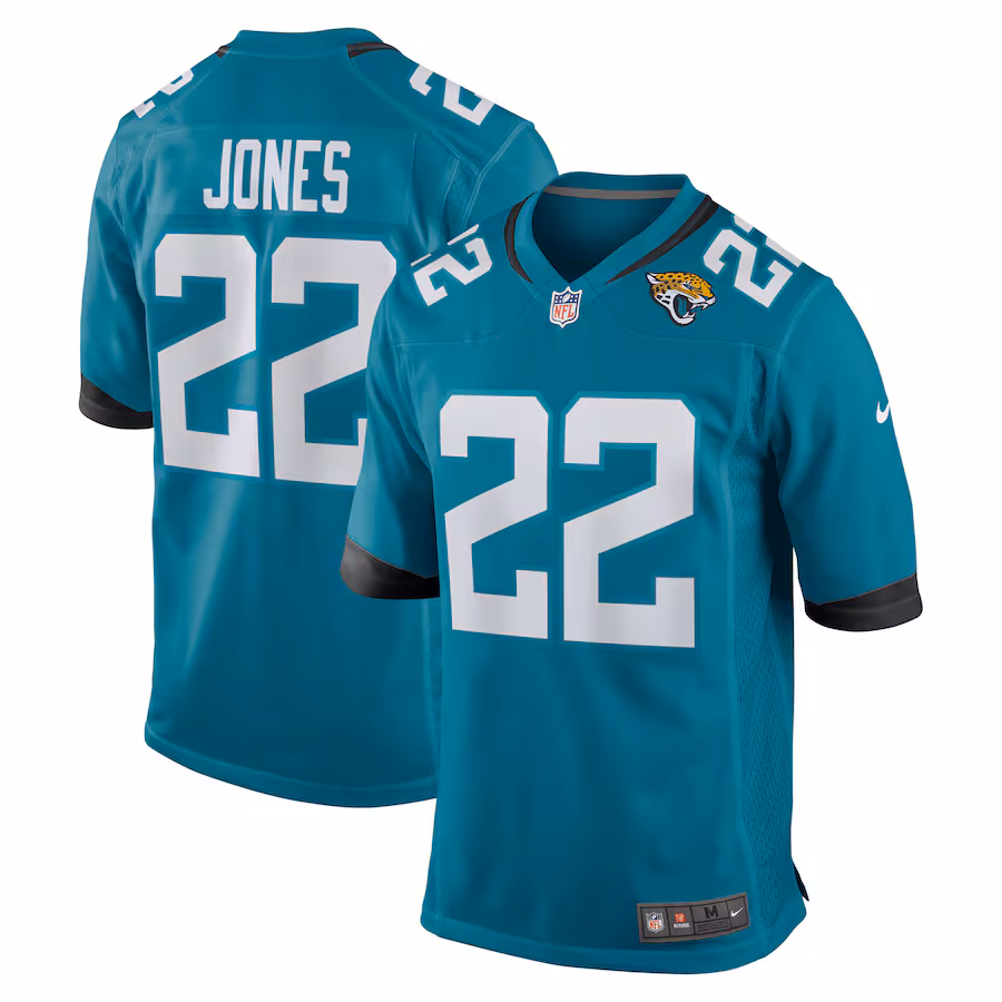 Men's Jacksonville Jaguars Jarrian Jones Nike Teal Team Game Jersey - Jersey