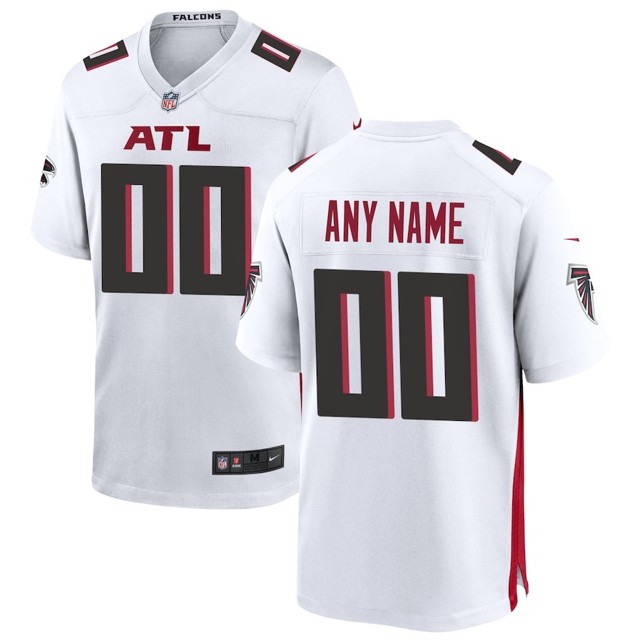Men's Atlanta Falcons Nike White Custom Game Jersey - Jersey