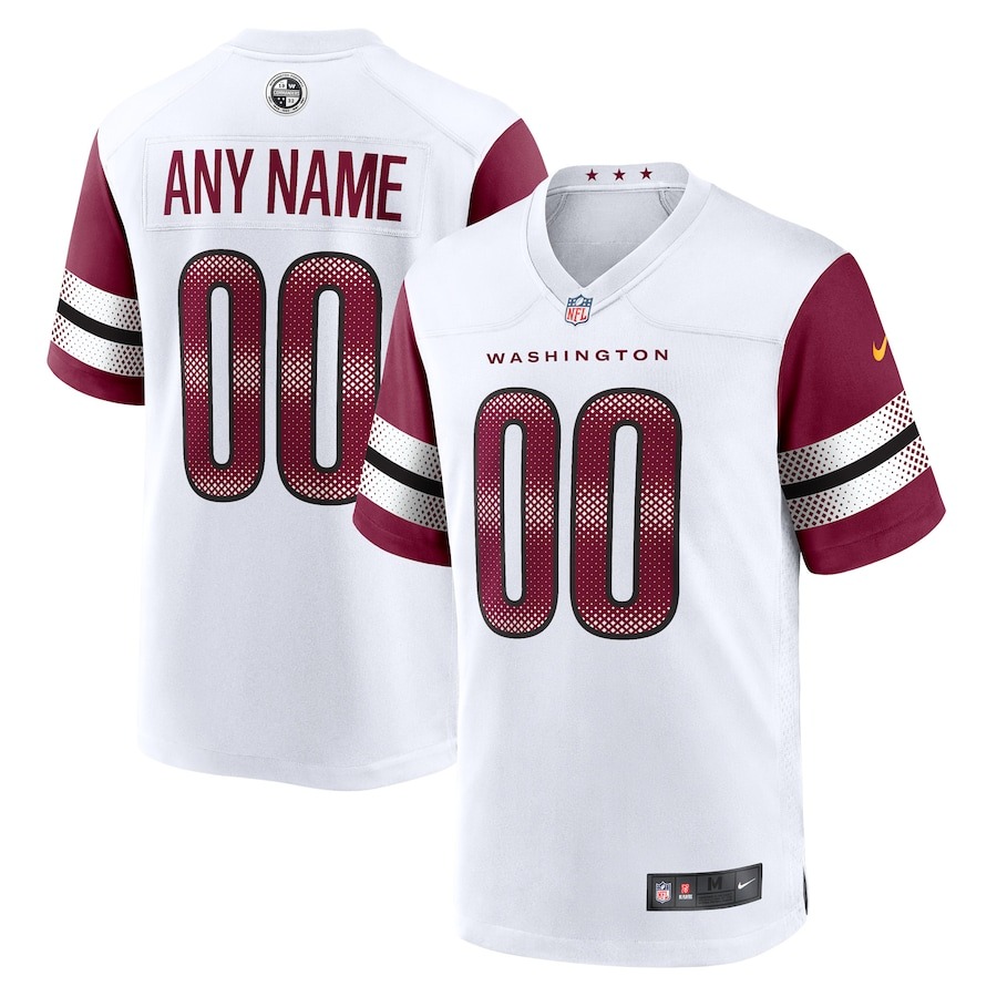 Men's Washington Commanders Nike White Game Custom Player Jersey - Jersey