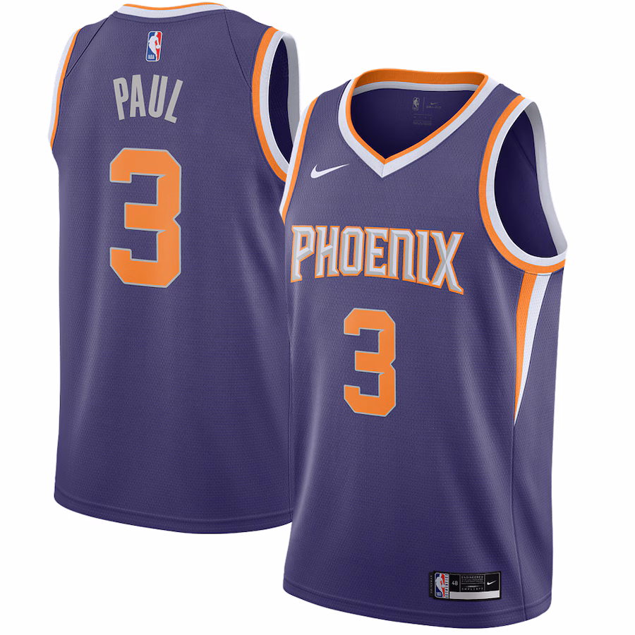 Men's Phoenix Suns Chris Paul Nike Purple 2020/21 Swingman Jersey - Icon Edition - Jersey