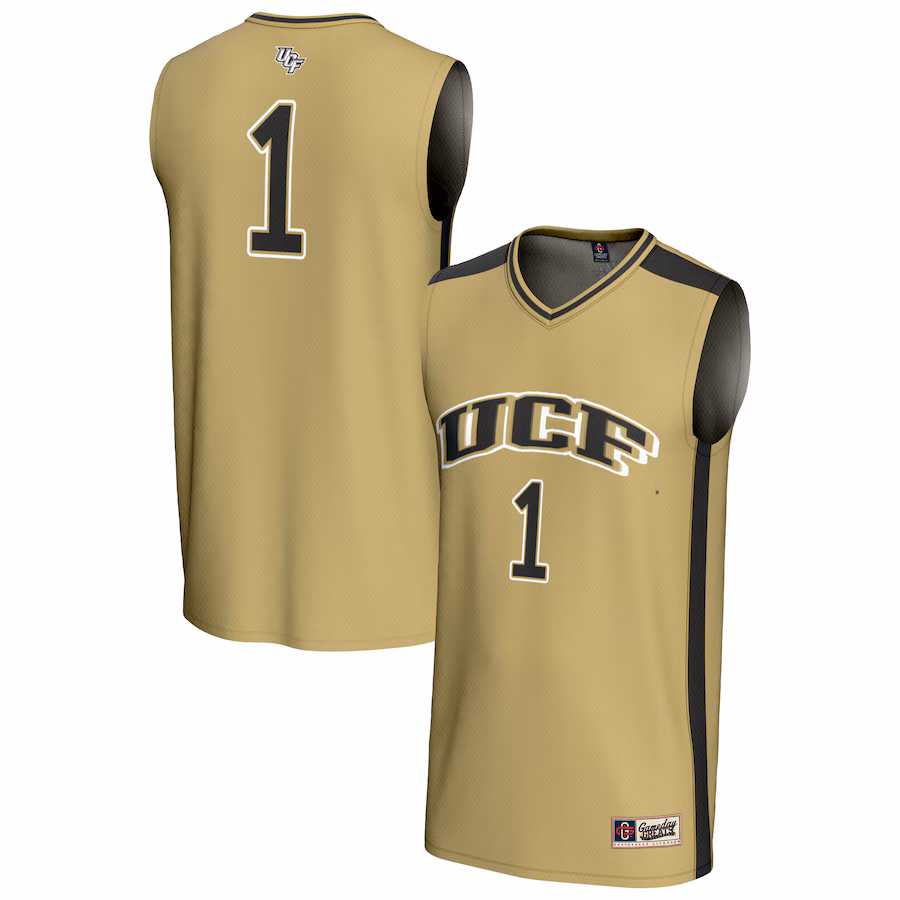 Youth GameDay Greats #1 Gold UCF Knights Lightweight Collegiate Basketball Fashion Jersey - Jersey